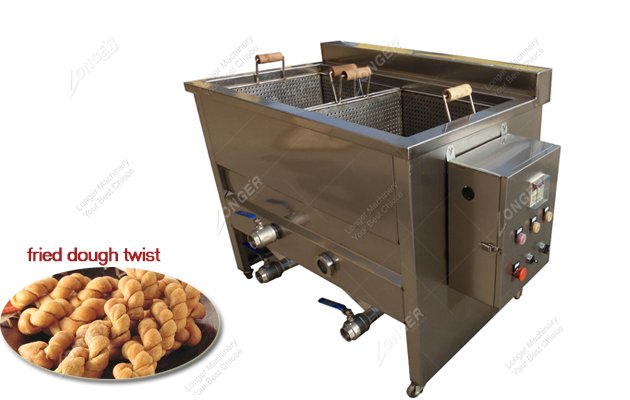 Fried Dough Twist Frying Machine|Chinese Doughnut Fryer Machine For Sale