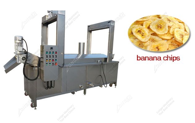 Continuous Banana Chips Frying Machine|Factory Price Plantain Chips Fryer Machine