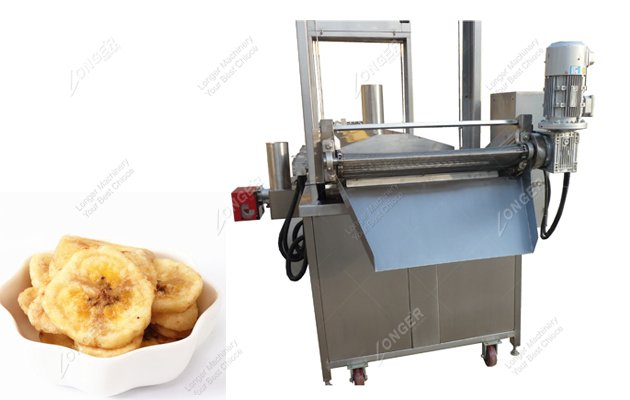 Continuous Banana Chips Frying Machine