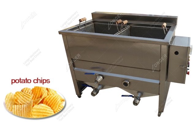 Commercial Potato Chips Fryer Machine|Automatic Chips Frying Machine