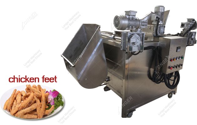 Automatic Chicken Feet Frying Machine|Chicken Claw Fryer Equipment