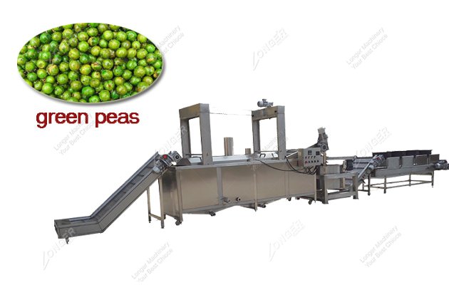 Automatic Green Peas Fryer Machine Production Line With High Quality 