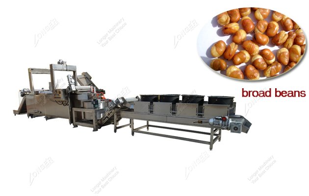 Commercial Electric Heating Broad Beans Frying Machine 