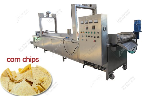 Commercial Continuous Corn Chips Frying Machine For Sale