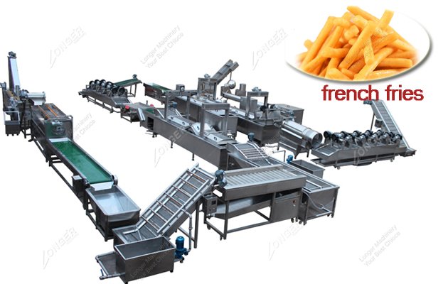 Fully Automatic Frozen French Fries Production Line|French Fries Making Machine 