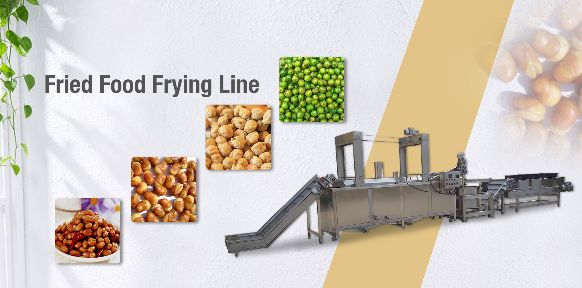 Green Pea Frying Machine Produc