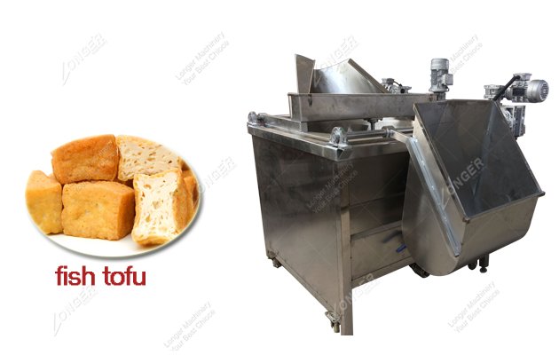 Automatic Fish Tofu Frying Machine With High Quality