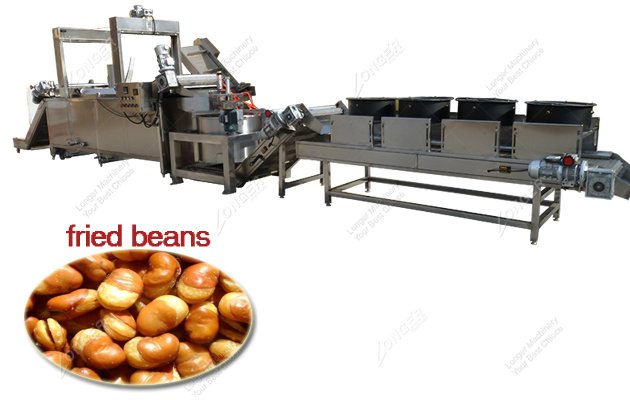 Beans|Peas|Peanuts|Nuts Continuous Frying Machine For Sale