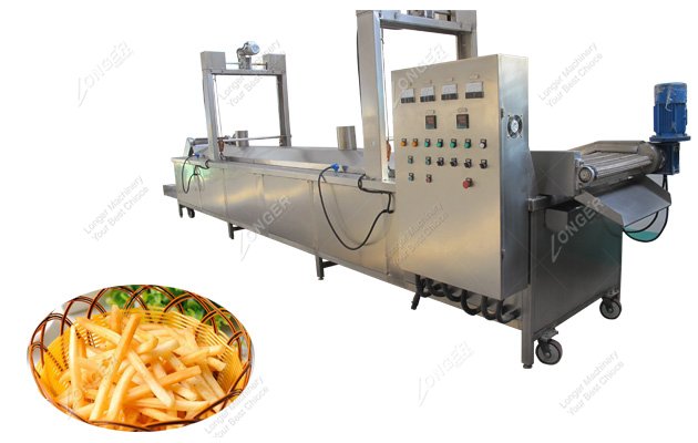 Potato Finger Chips Frying Machine