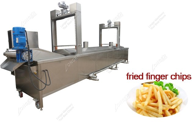 Potato Finger Chips Frying Machine