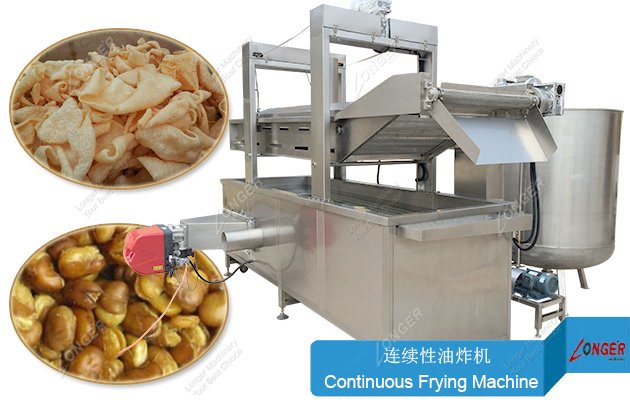 Belt Broad Bean Fryer Machine